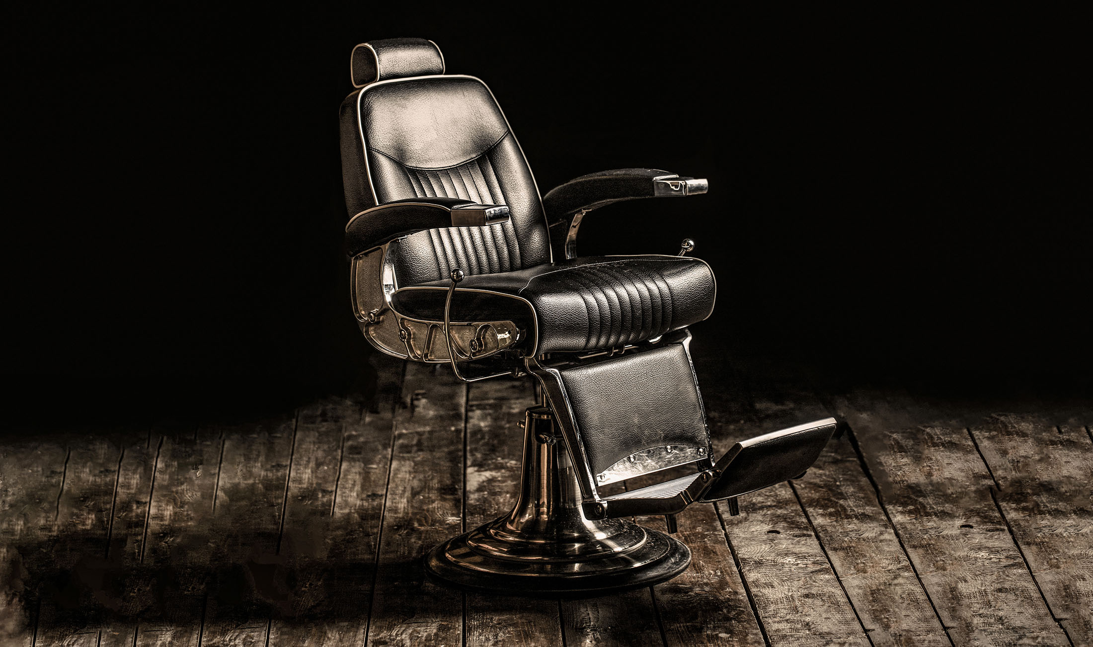 Professional barber chair representing the Fwresh on demand grooming experience in Boston